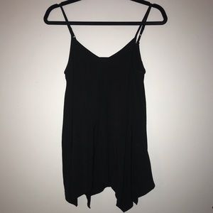 black flowy tank
